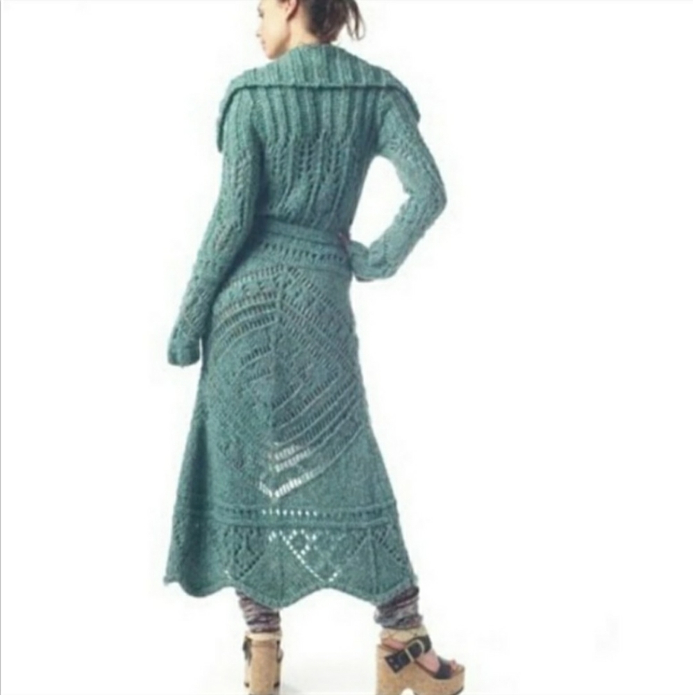 Free People “Budapest Daydream"Long Knit Cardigan